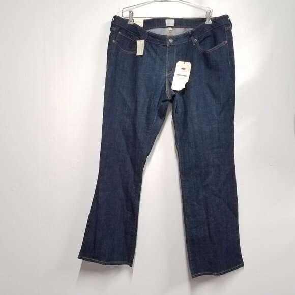 Levis Jeans Bold Curve ID Boot Womens Plus 20 20/M Denim Bootcut - Picture 1 of 14
